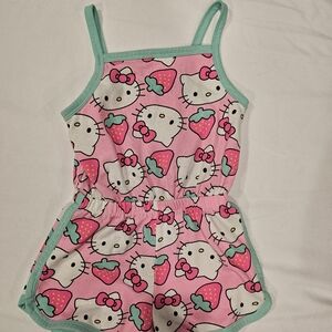 Hello Kitty Pink and Green Kids One Piece